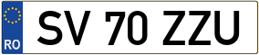 Truck License Plate